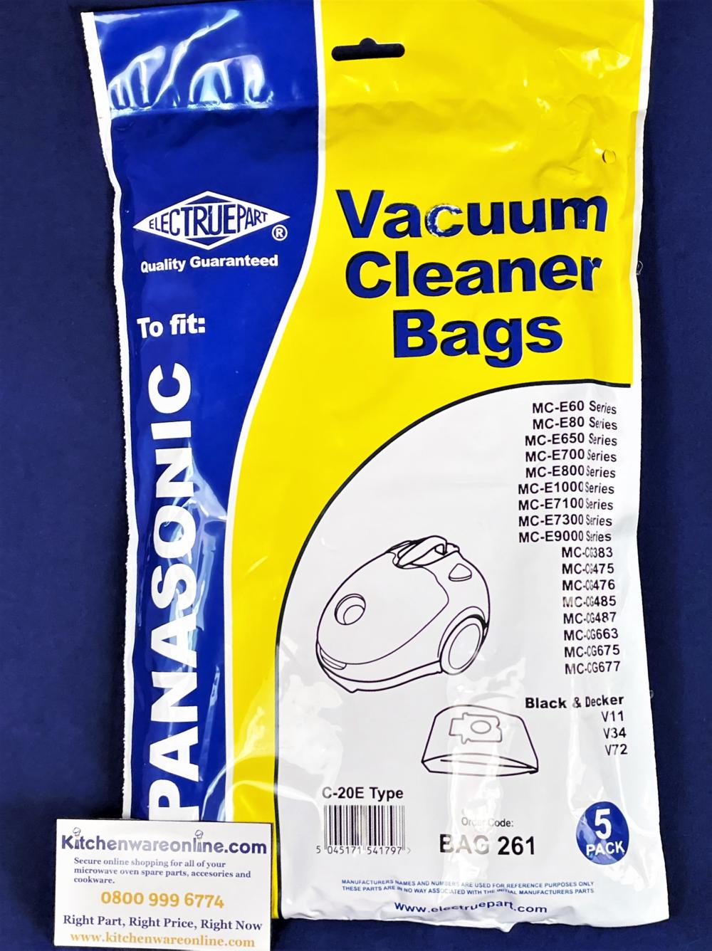 Panasonic Vacuum Cleaner Bags 5 pack