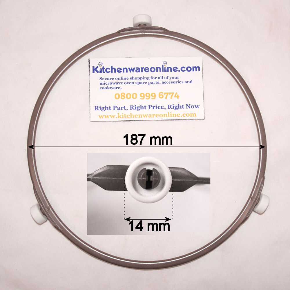 Plastic roller ring (187mm) for Sanyo microwave ovens