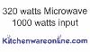 320 Watt - White Low power Microwave Oven 